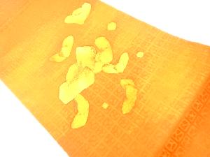 リサイクル　花模様名古屋帯